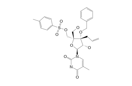 1-(3-C-ALLYL-3-O-BENZYL-4-C-TOSYLOXYMETHYL-BETA-D-RIBOFURANOSYL)-THYMINE
