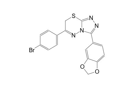 3-(1,3-benzodioxol-5-yl)-6-(4-bromophenyl)-7H-[1,2,4]triazolo[3,4-b][1,3,4]thiadiazine