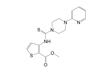 2-thiophenecarboxylic acid, 3-[[[4-(2-pyridinyl)-1-piperazinyl]carbonothioyl]amino]-, methyl ester
