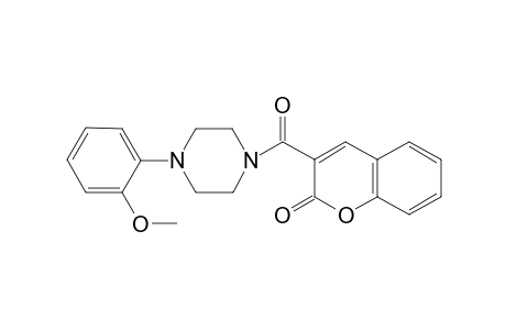 3-[4-(2-methoxyphenyl)piperazin-1-yl]carbonylchromen-2-one