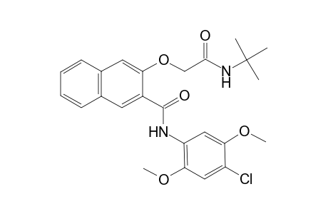 3-[2-(tert-butylamino)-2-keto-ethoxy]-N-(4-chloro-2,5-dimethoxy-phenyl)-2-naphthamide