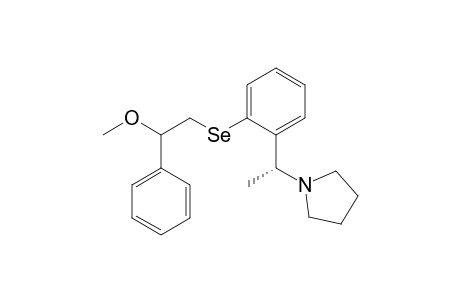1-{[(R,S)-(2-Methoxy-2-phenyl)ethyl]seleno}-2-[(R)-(1-pyrrolidin-1-yl)ethyl]benzene