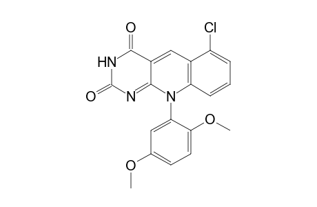 6-Chloranyl-10-(2,5-dimethoxyphenyl)pyrimido[4,5-b]quinoline-2,4-dione