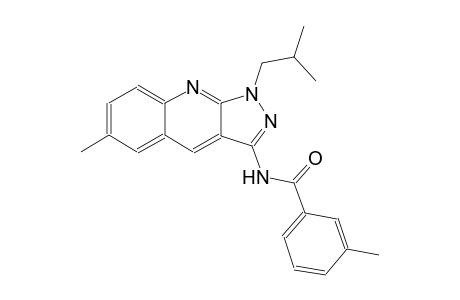 N-(1-isobutyl-6-methyl-1H-pyrazolo[3,4-b]quinolin-3-yl)-3-methylbenzamide