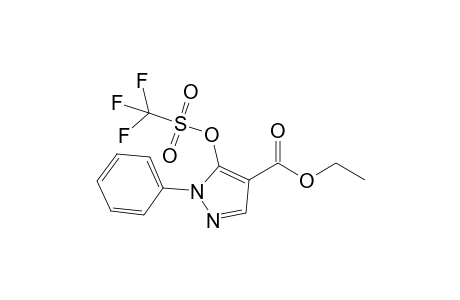 Ethyl 1-Phenyl-5-{[(trifluoromethyl)sulfonyl]oxy}-1H-pyrazole-4-carboxylate