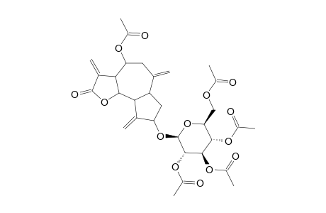 DEACYLCYANOPICRIN-3-BETA-D-GLUCOPYRANOSIDE-PENTAACETATE,CREPISIDE-E-PENTAACETATE