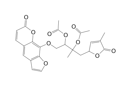 7H-Furo[3,2-g][1]benzopyran-7-one, 9-[2,3-bis(acetyloxy)-4-(2,5-dihydro-4-methyl-5-oxo-2-furanyl)-3-methylbutoxy]-