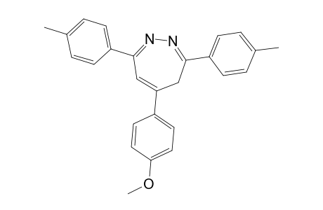 4H-1,2-Diazepine, 5-(4-methoxyphenyl)-3,7-bis(4-methylphenyl)-