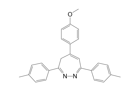 4H-1,2-Diazepine, 5-(4-methoxyphenyl)-3,7-bis(4-methylphenyl)-