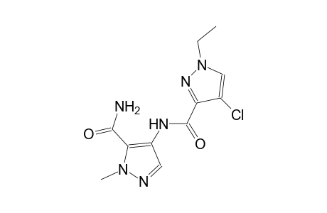 N-[5-(aminocarbonyl)-1-methyl-1H-pyrazol-4-yl]-4-chloro-1-ethyl-1H-pyrazole-3-carboxamide