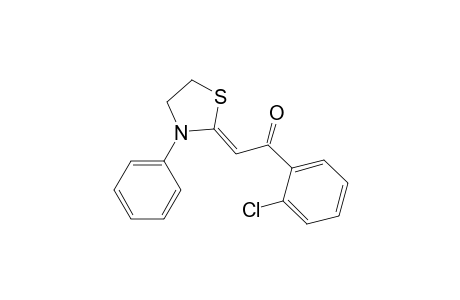 Ethanone, 1-(2-chlorophenyl)-2-(3-phenyl-2-thiazolidinylidene)-