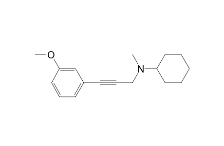 N-(3-(3-methoxyphenyl)prop-2-yn-1-yl)-N-methylcyclohexanamine