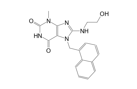 8-[(2-hydroxyethyl)amino]-3-methyl-7-(1-naphthylmethyl)-3,7-dihydro-1H-purine-2,6-dione