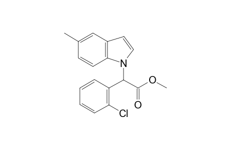 methyl 2-(2-chlorophenyl)-2-(5-methylindol-1-yl)acetate