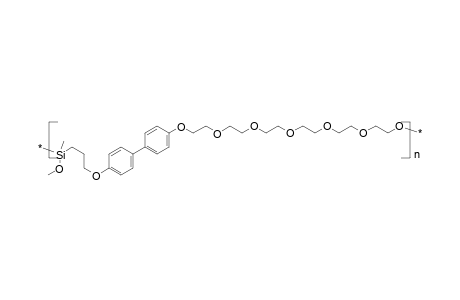 Poly[methyl(methoxyhexaethyleneoxy-4,4'-diphenyldiyloxytrimethylene)siloxane]