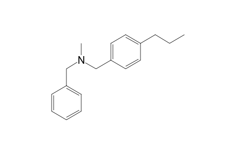N-Methyl-1-phenyl-N-[(4-propylphenyl)methyl]methylamine