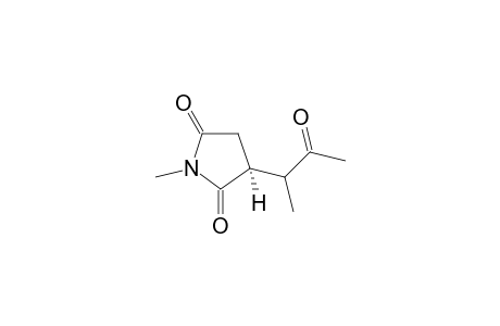 (3S)-1-methyl-3-(3-oxobutan-2-yl)pyrrolidine-2,5-dione