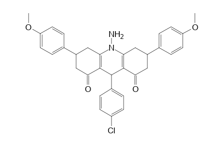 10-amino-9-(4-chlorophenyl)-3,6-di(4-methoxyphenyl)-2,3,4,5,6,7,9,10-octahydroacridine-1,8-dione