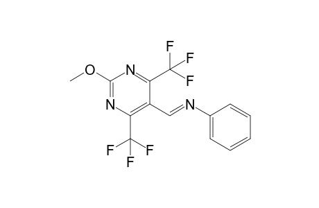 4,6-Bis(trifluoromethyl)-2-methoxy-5-(phenyliminomethyl)pyrimidine