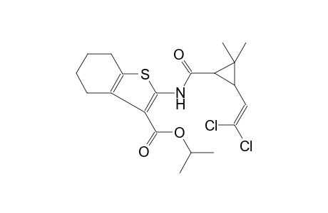benzo[b]thiophene-3-carboxylic acid, 2-[[[3-(2,2-dichloroethenyl)-2,2-dimethylcyclopropyl]carbonyl]amino]-4,5,6,7-tetrahydro-, 1-methylethyl ester