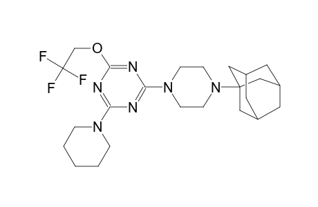 2-[4-(1-adamantyl)-1-piperazinyl]-4-(1-piperidinyl)-6-(2,2,2-trifluoroethoxy)-1,3,5-triazine