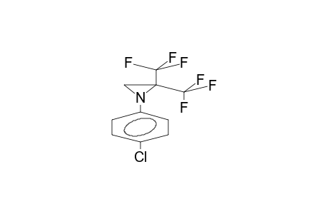 2,2-BIS(TRIFLUOROMETHYL)-1-(4-CHLOROPHENYL)AZIRIDINE