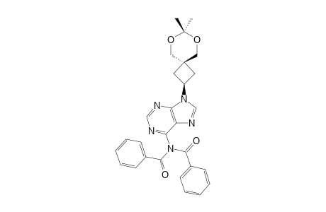 6-(DIBENZOYLAMINO)-9-(7,7-DIMETHYL-6,8-DIOXASPIRO-[3.5]-NON-2-BETA-YL)-9H-PURINE