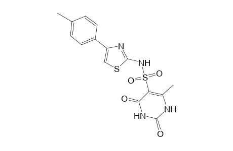 2,4-Diketo-6-methyl-N-[4-(p-tolyl)thiazol-2-yl]-1H-pyrimidine-5-sulfonamide