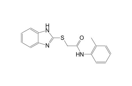 2-(1H-benzimidazol-2-ylsulfanyl)-N-(2-methylphenyl)acetamide