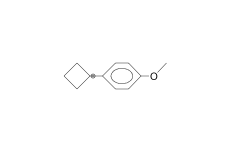 1-(4-Methoxy-phenyl)-1-cyclobutyl cation