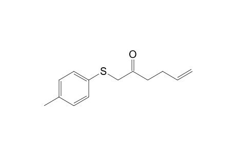 1-(p-Tolylsulfanyl)hex-5-en-2-one