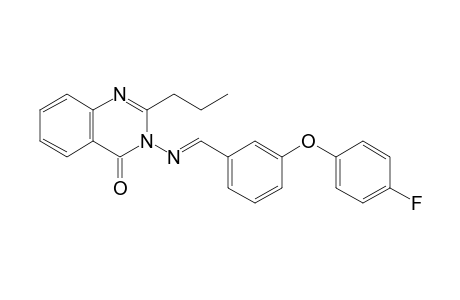 3-({(E)-[3-(4-Fluorophenoxy)phenyl]methylidene}amino)-2-propylquinazolin-4(3H)-one