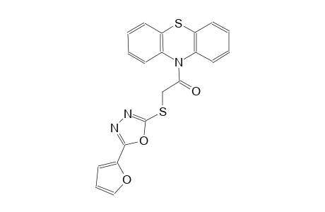 10-({[5-(2-furyl)-1,3,4-oxadiazol-2-yl]sulfanyl}acetyl)-10H-phenothiazine