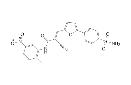 (2E)-3-{5-[4-(aminosulfonyl)phenyl]-2-furyl}-2-cyano-N-(2-methyl-5-nitrophenyl)-2-propenamide
