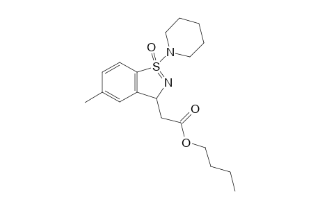 Butyl 2-[5-methyl-1-oxido-1-(piperidin-1-yl)-3H-1.lambda.4-benzo[d]isothiazol-3-yl]acetate