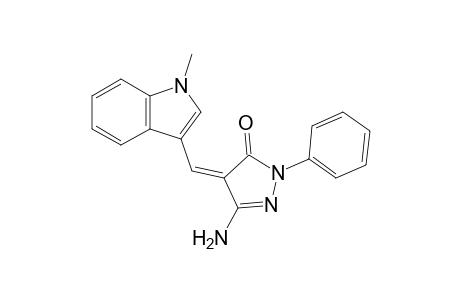 (Z)-3-Amino-4-((1-methyl-1H-indol-3-yl)methylene)-1-phenyl-1H-pyrazol-5(4H)-one