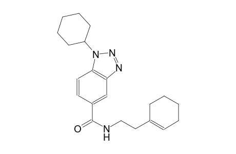 1H-1,2,3-benzotriazole-5-carboxamide, N-[2-(1-cyclohexen-1-yl)ethyl]-1-cyclohexyl-