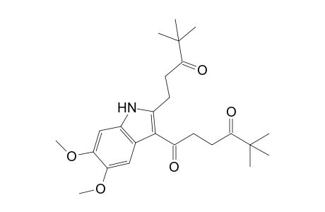 1-[2-(4,4-Dimethyl-3-oxopentyl)-5,6-dimethoxy-1H-indol-3-yl]-5,5-dimethylhexan-1,4-dione