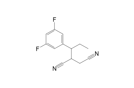 2-(1-(3,5-Difluorophenyl)propyl)succinonitrile