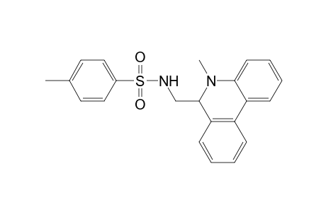 Benzenesulfonamide, N-[(5,6-dihydro-5-methyl-6-phenanthridinyl)methyl]-4-methyl-