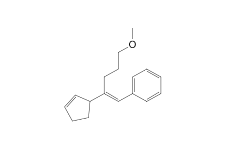 (E)-(2-(Cyclopent-2-enyl)-5-methoxypent-1-enyl)benzene