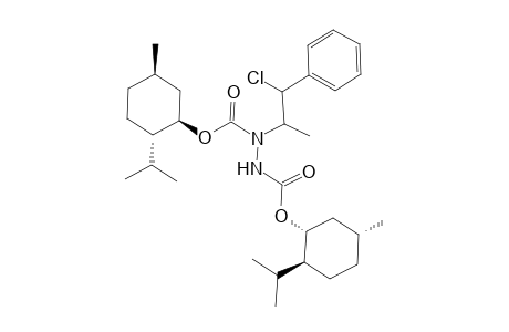 Di-(1R,2S,5R)-(-)-menthyl (E)-1-(1'-chloro-1'-phenyl)prop-2'-yl-1,2-diazanedicarboxylate