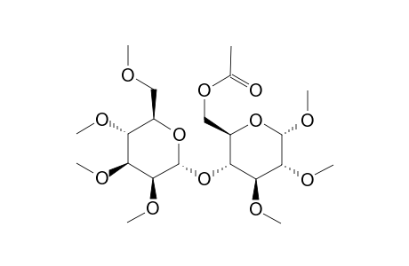 Methyl 2,3,4,6-tetra-O-methyl-.alpha.,D-mannopyranosyl(1-4)-6-O-acetyl-2,3-di-O-methyl-.alpha.,D-glucopyranoside
