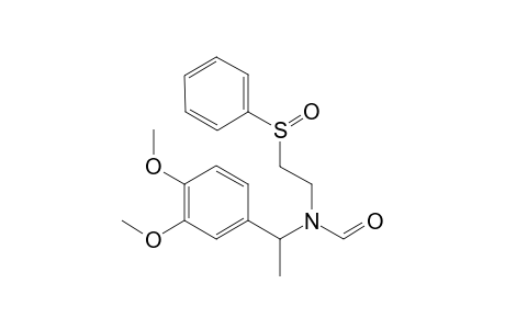 N-[1-(3,4-Dimethoxyphenyl)ethyl]-N-[2-(phenylsulfinyl)ethyl]formamide