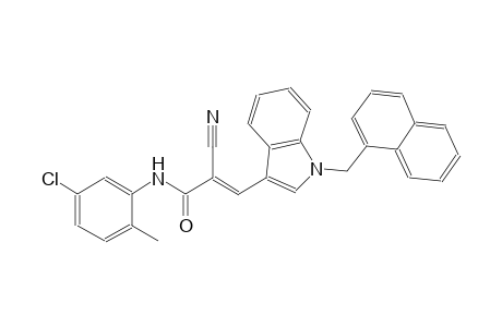 (2E)-N-(5-chloro-2-methylphenyl)-2-cyano-3-[1-(1-naphthylmethyl)-1H-indol-3-yl]-2-propenamide