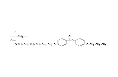 Poly[1-chloro-1-(butoxy-1,4-phenyleneoxycarbonyl-1,4-phenyleneoxyhexamethyleneoxycarbonyl)ethylene]