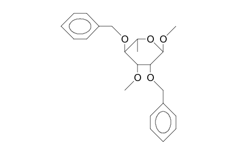Methyl 2,4-di-O-benzyl-3-O-methyl.alpha.-L-rhamnopyranoside