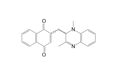 2-[(1,2-dihydro-1,3-dimethyl-2-quinoxalinylidene)methyl]-1,4-naphthoquinone