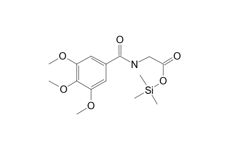 [(3,4,5-Trimethoxybenzoyl)amino]acetic acid, tms derivative