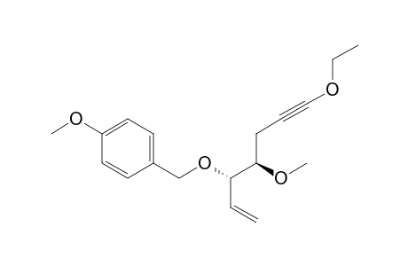 Benzene, 1-[[(1-ethenyl-5-ethoxy-2-methoxy-4-pentynyl)oxy]methyl]-4-methoxy-, [S-(R*,S*)]-